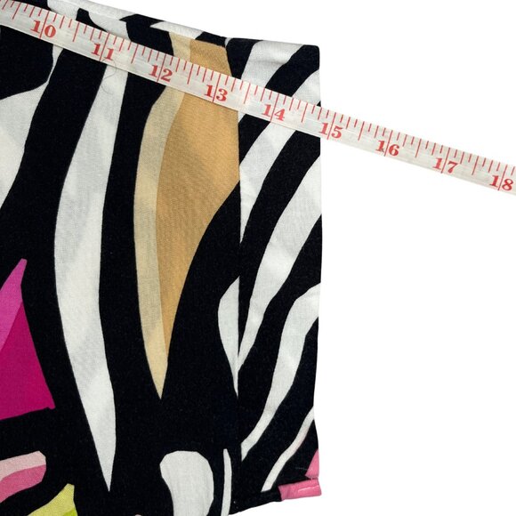 Toxik3 Women's Abstract Print Relaxed Fit Blouse Sz L Bold Artsy Statement Top - Picture 9 of 11